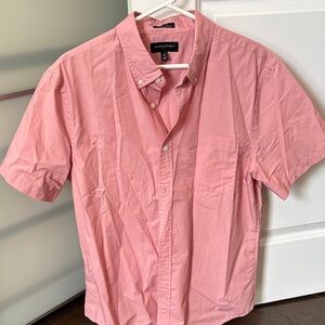 Banana Republic Men's Casual Pink Button Down Shirt